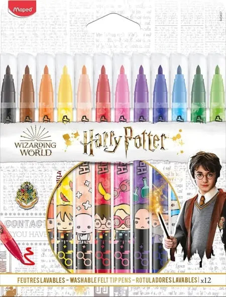 12 feutres coloriage Harry Potter, personnages magiques