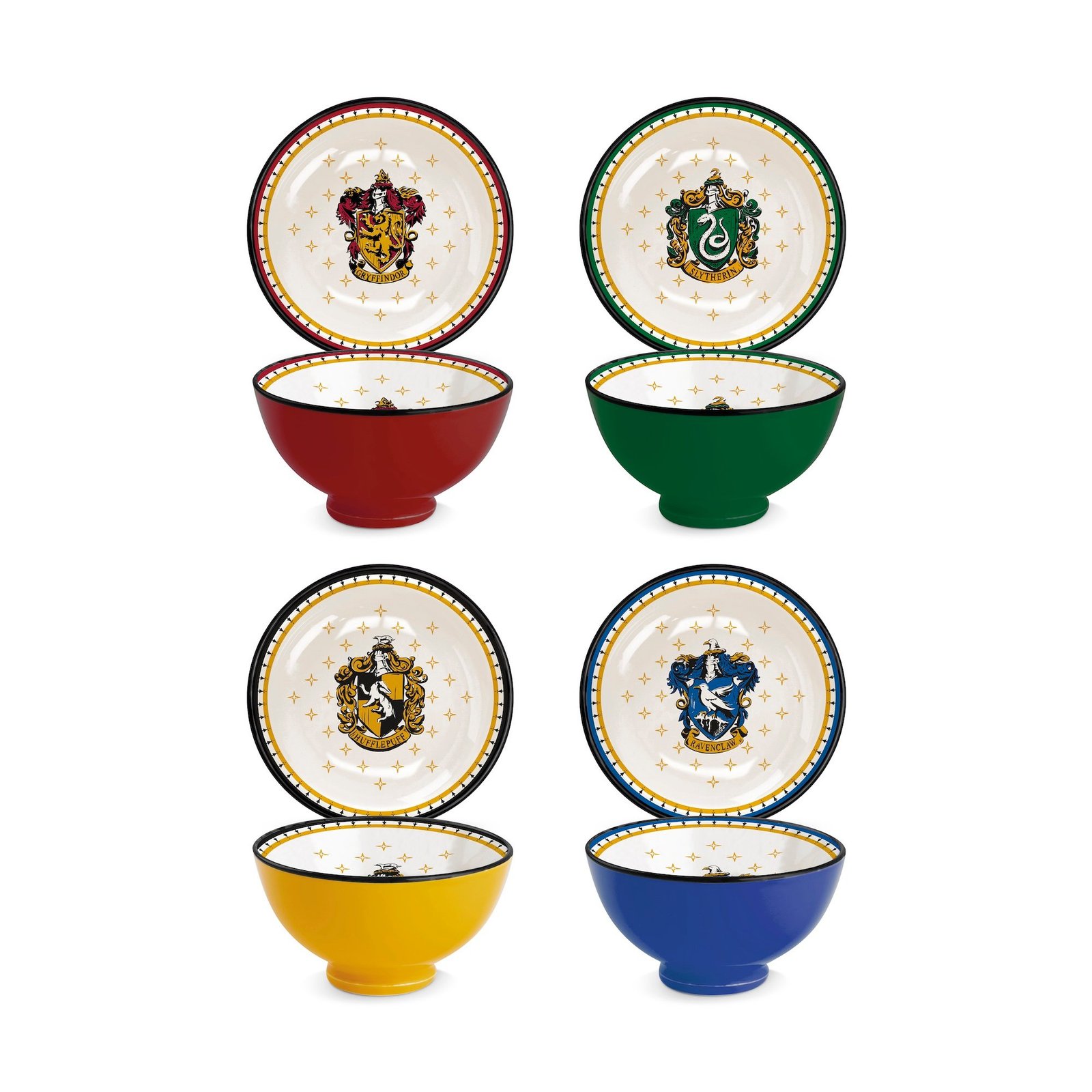 Set de 4 bols Harry Potter Les 4 Maisons, 300 ml