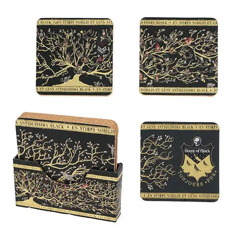 4 Sous-Verres Famille Black, Harry Potter