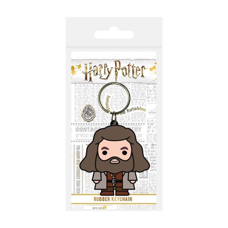 Porte-clés Harry Potter Hagrid Chibi en caoutchouc 4,5 x 6 cm