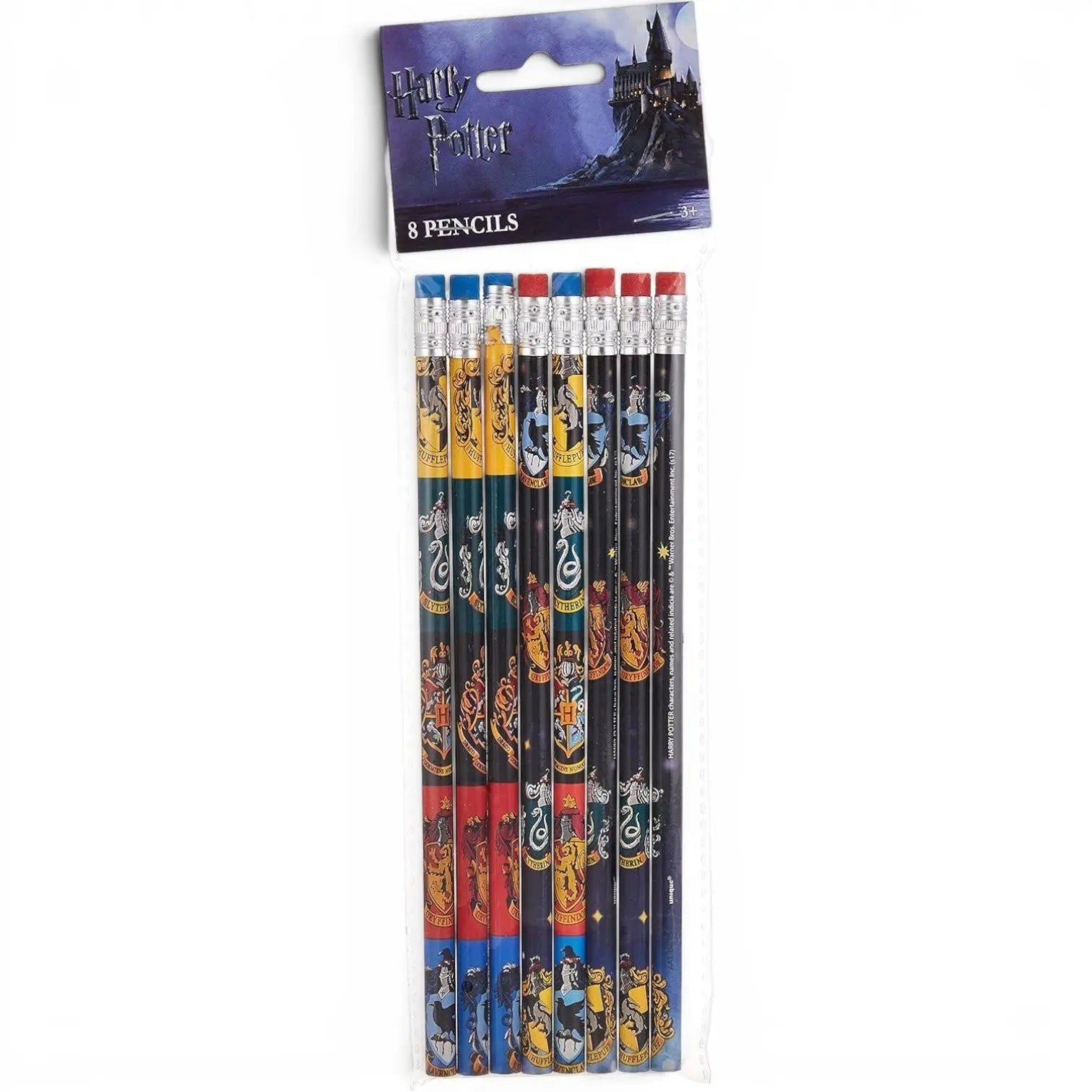 8 Crayons à Papier Harry Potter - Maisons Poudlard