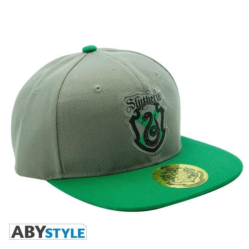 Casquette Snapback Harry Potter Serpentard gris et vert