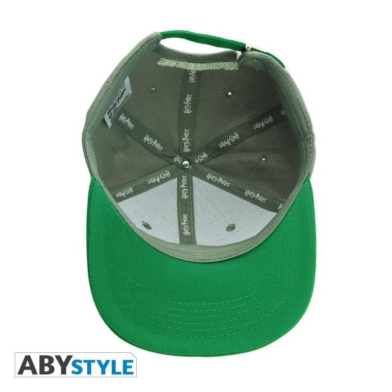 Casquette Snapback Harry Potter Serpentard gris et vert