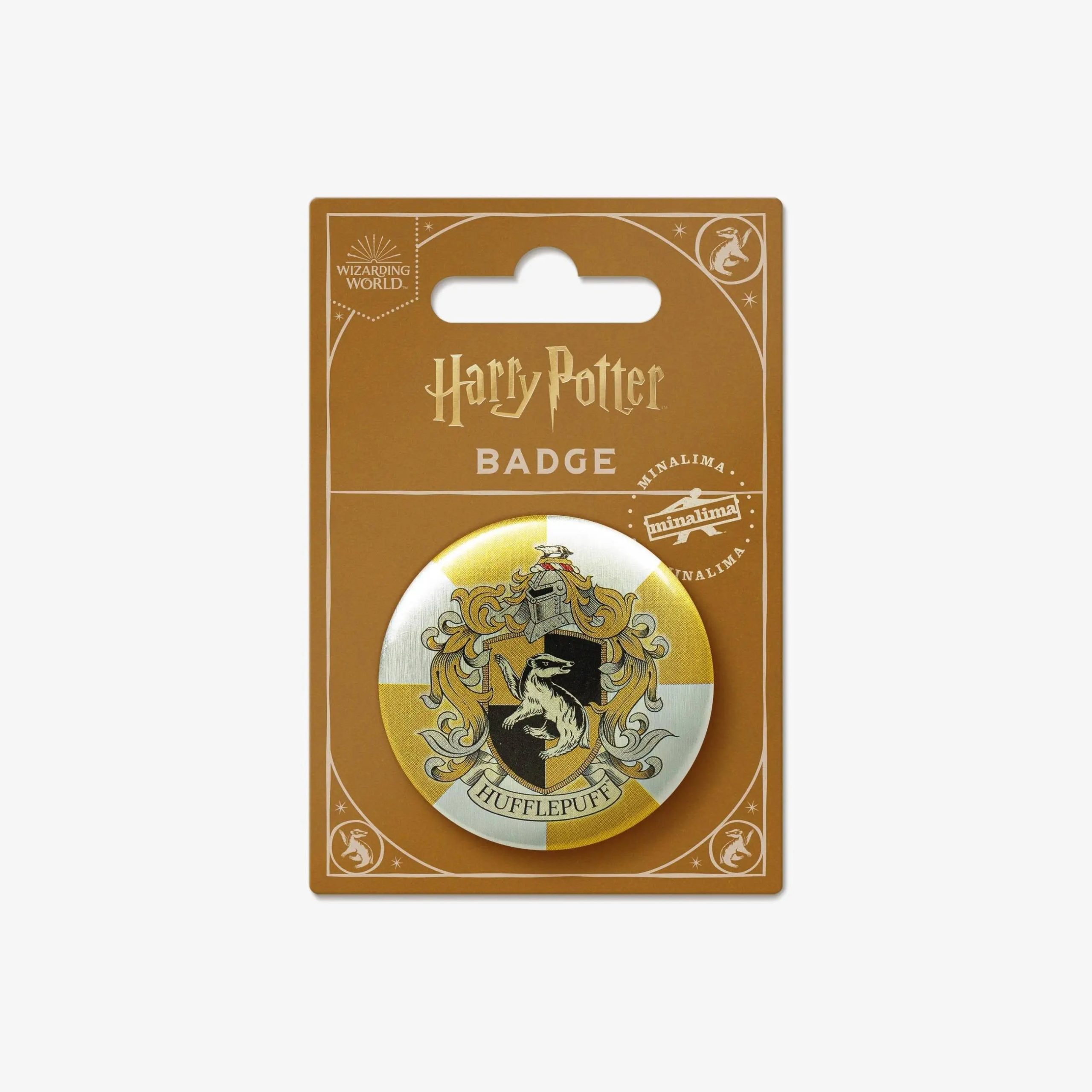 Badge Écusson Poufsouffle MinaLima Harry Potter