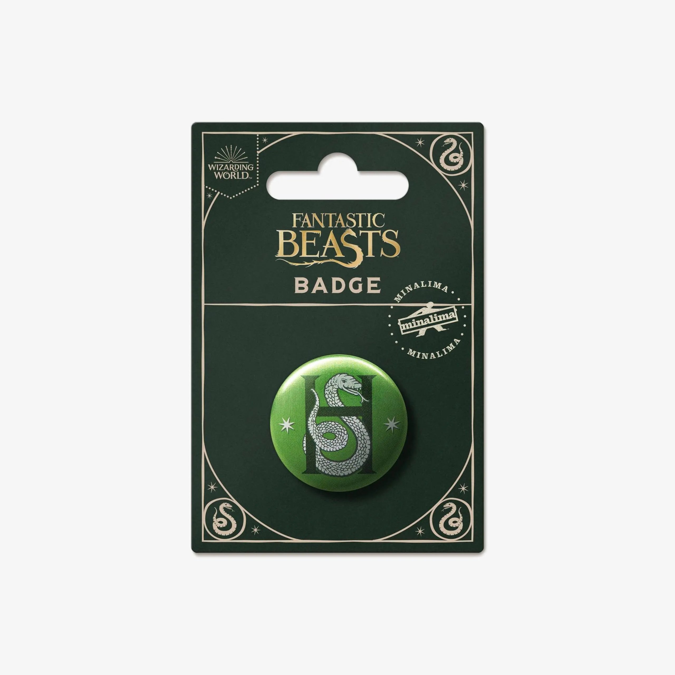Badge Minalima Serpentard Animaux Fantastiques Harry Potter