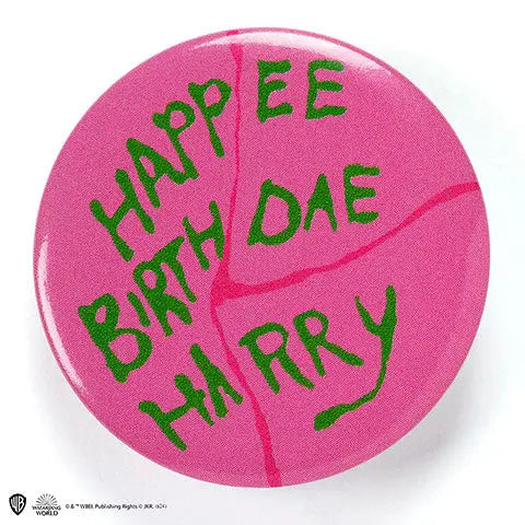 Badge Gâteau Anniversaire Hagrid, Happee Birthdae Harry Harry Potter