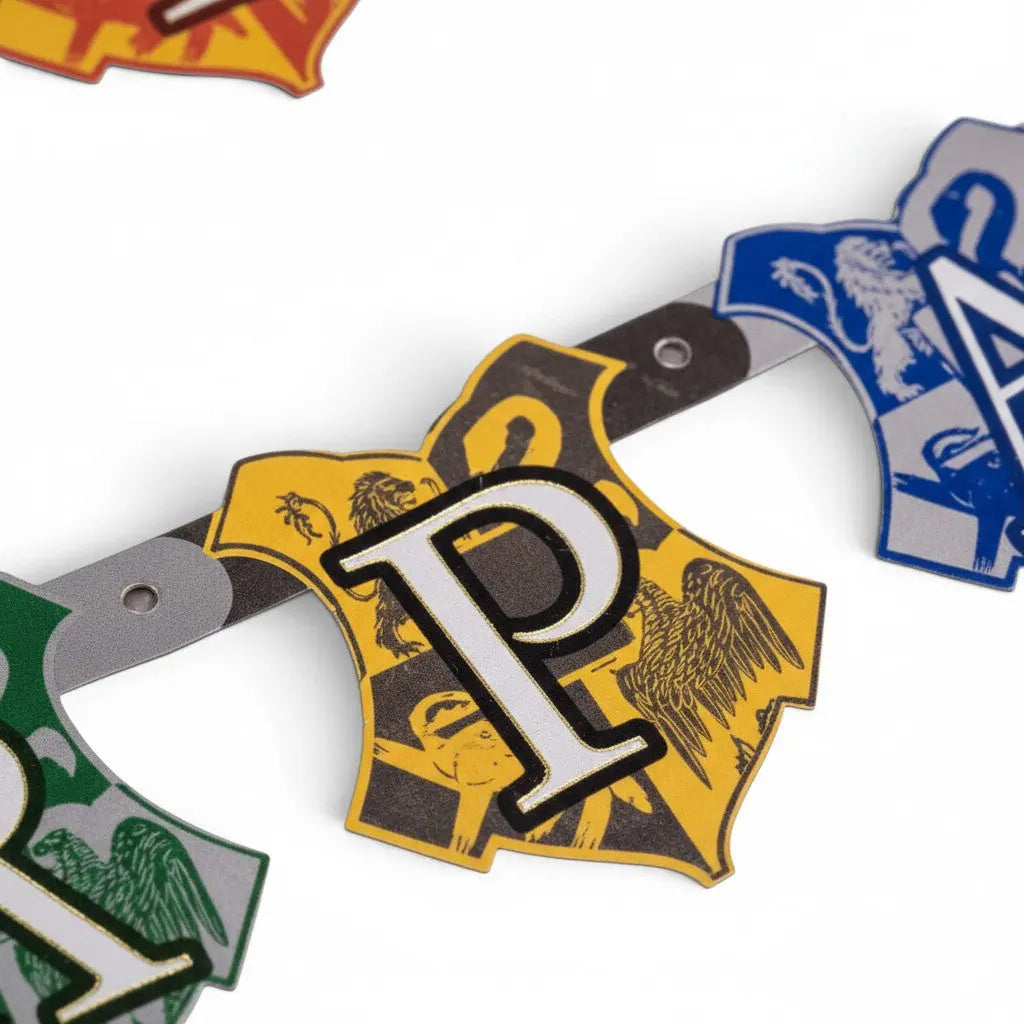 Bannière Happy Birthday Harry Potter - Blasons 4 Maisons 182 cm