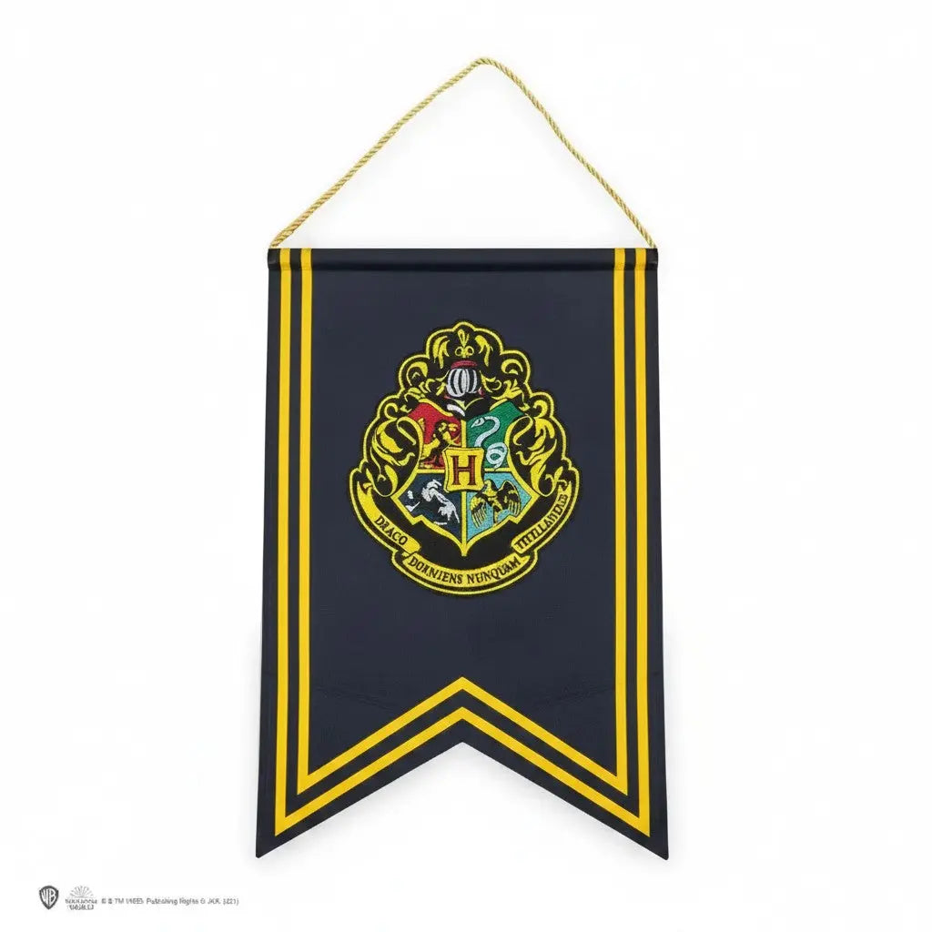 Bannière Poudlard Harry Potter - Logo Brodé 30 x 44 cm