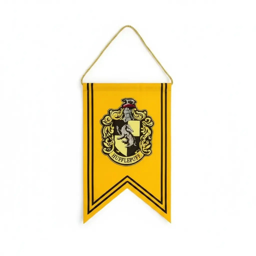 Bannière Poufsouffle Harry Potter - Logo Brodé 30 x 44 cm