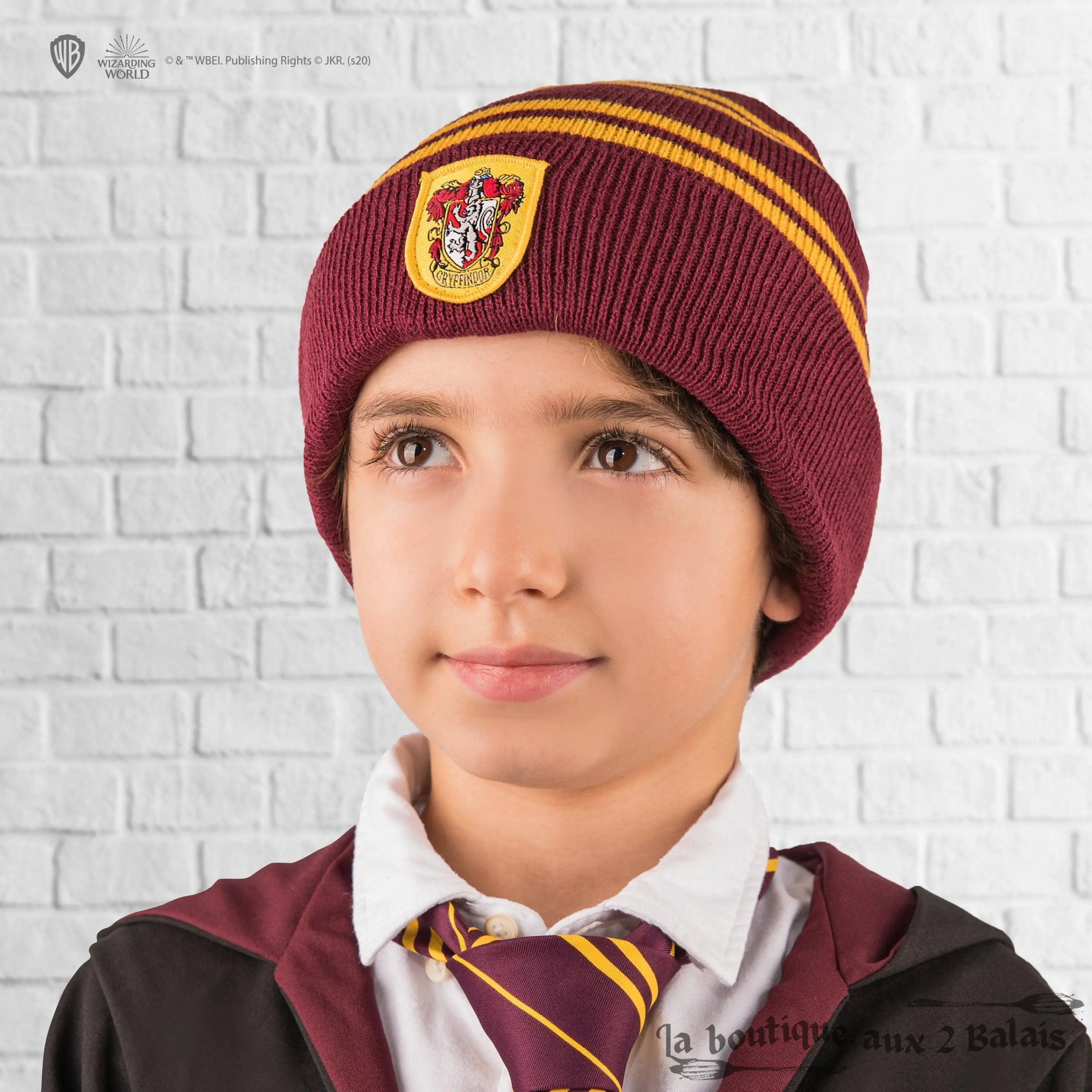 Bonnet & Gants Tactiles Gryffondor Enfants, Acrylique doux Harry Potter