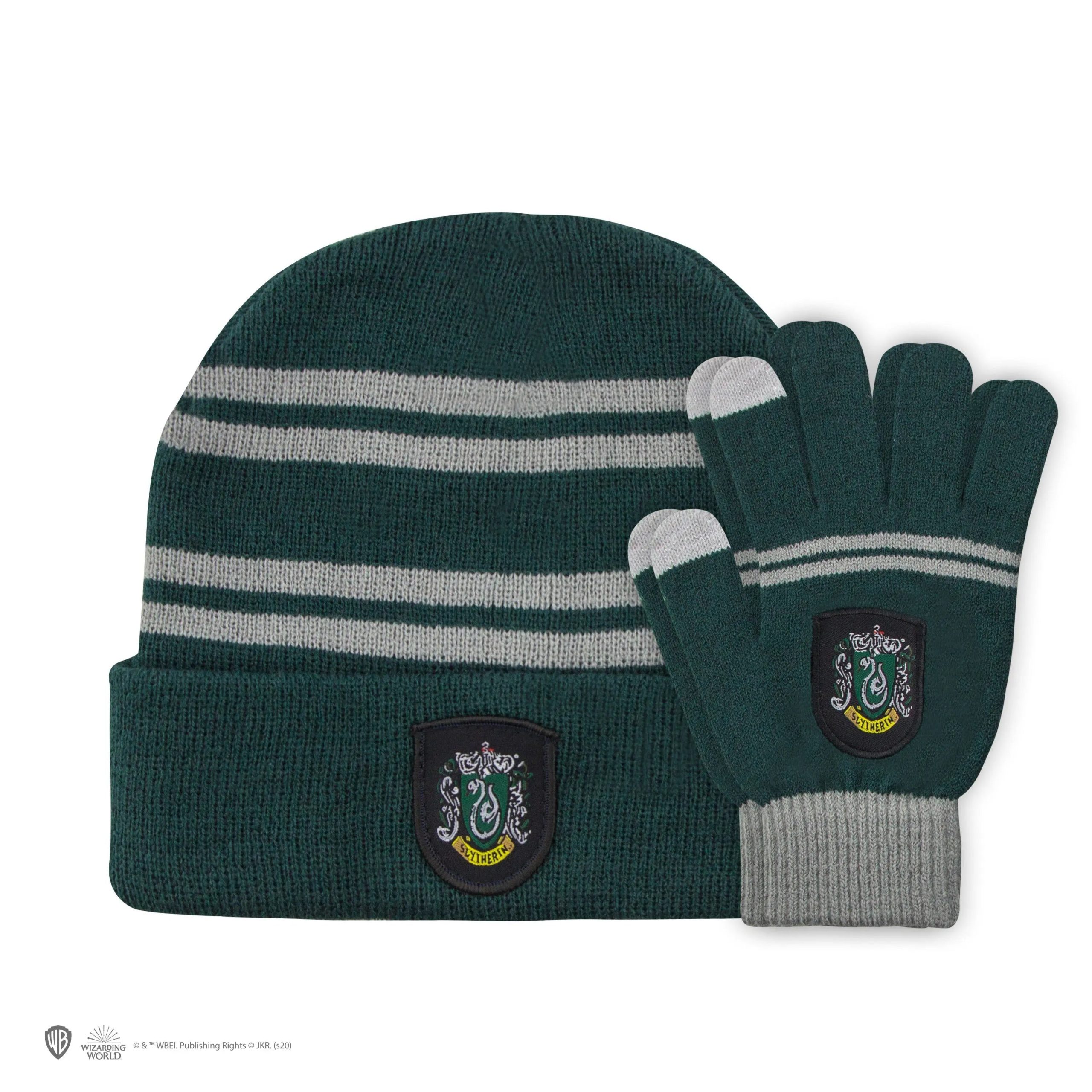 Bonnet & Gants Tactiles Serpentard Enfant Harry Potter