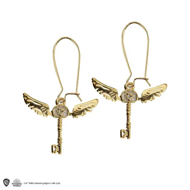 Boucles d'Oreilles Clés Volantes Harry Potter