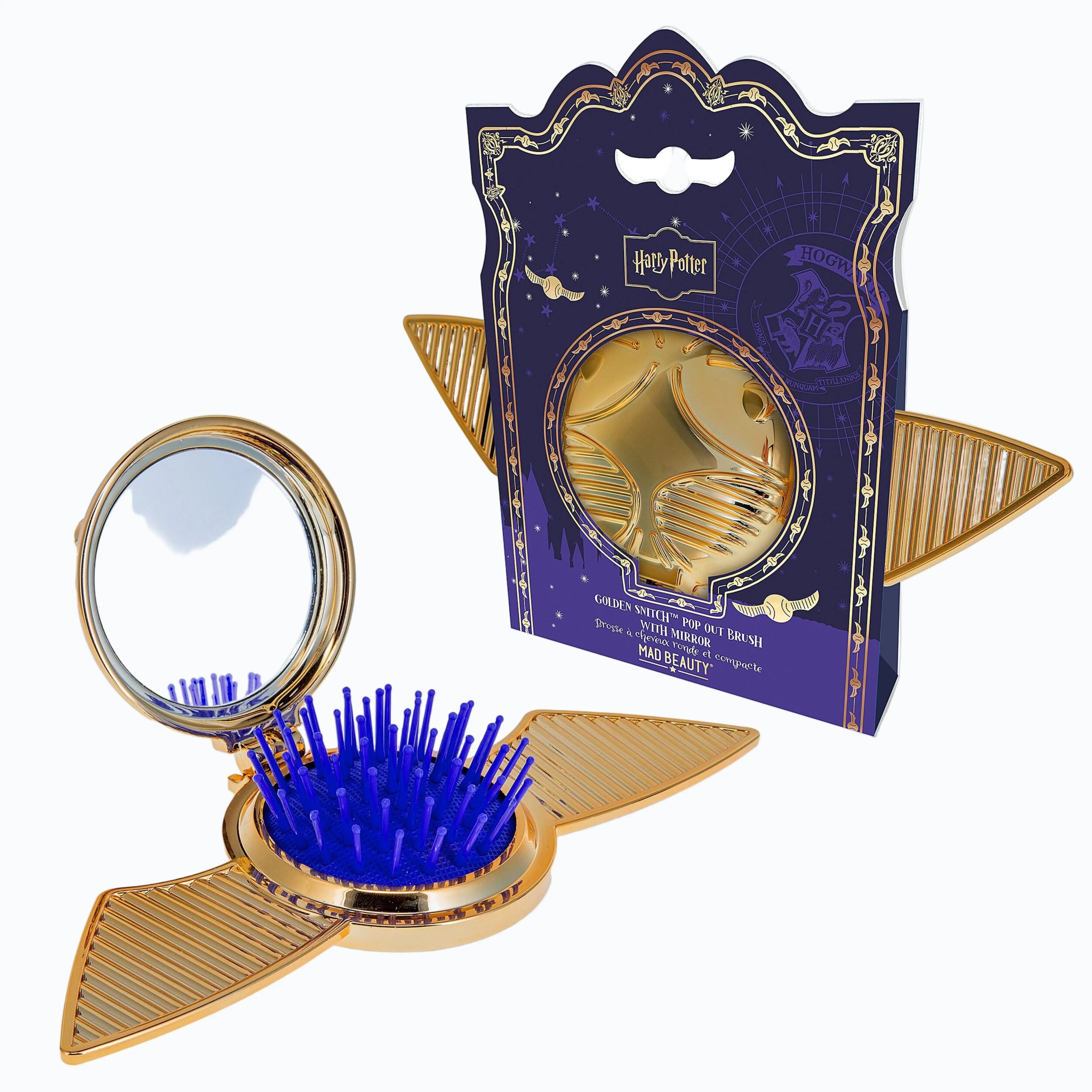 Brosse à Cheveux Vif d'Or Harry Potter avec Miroir