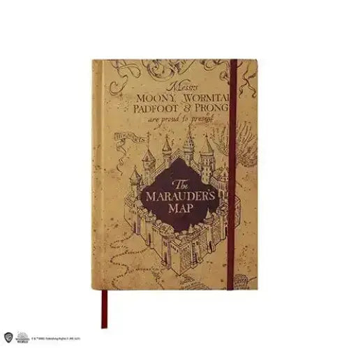 Carnet Carte du Maraudeur avec sa réplique Harry Potter