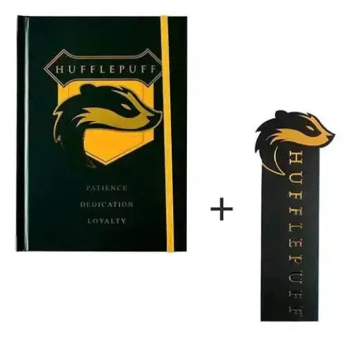 Carnet Poufsouffle avec Marque-page Harry Potter