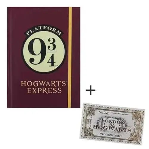 Carnet rigide + Marque-pages 9 3/4 Harry Potter