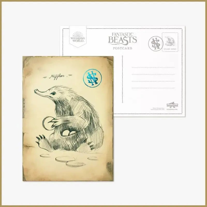 Carte Mystère Minalima Animaux Fantastiques Harry Potter