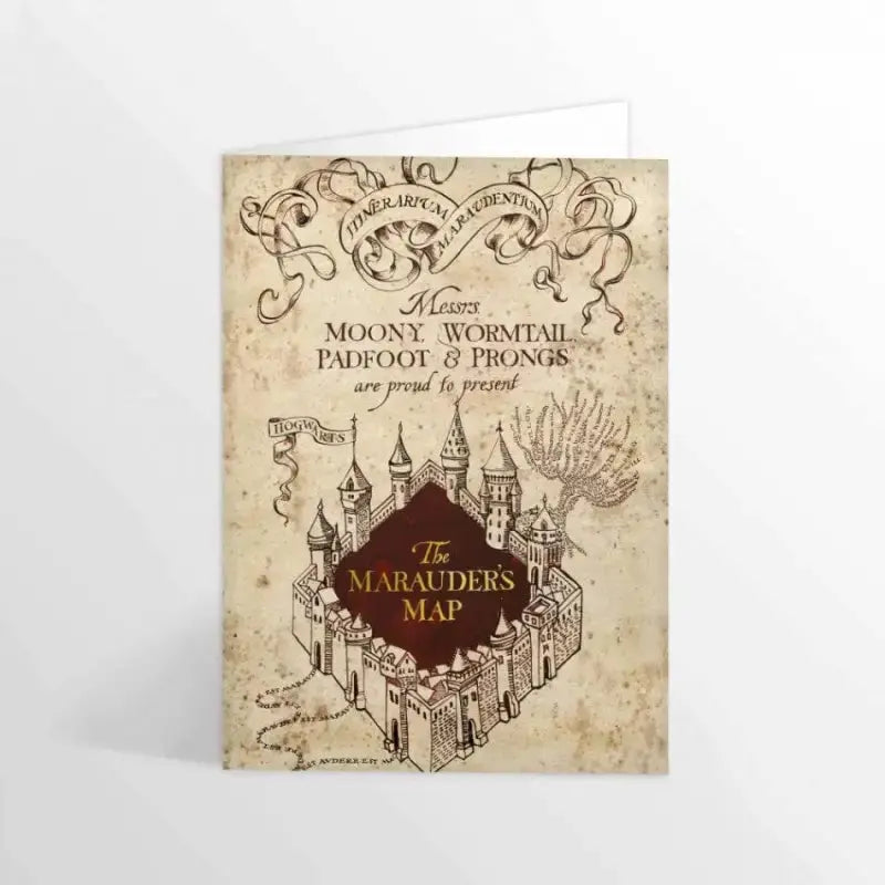 Carte + Enveloppe Minalima Carte du Maraudeur Harry Potter