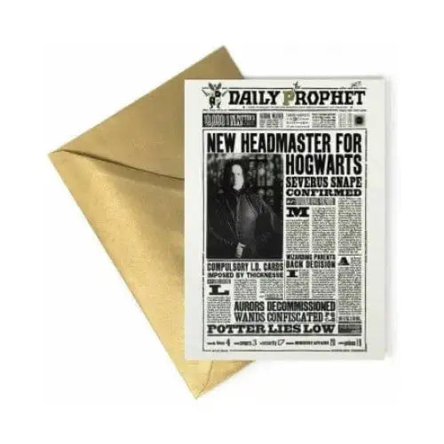 Carte + Enveloppe Minalima Severus Rogue Harry Potter