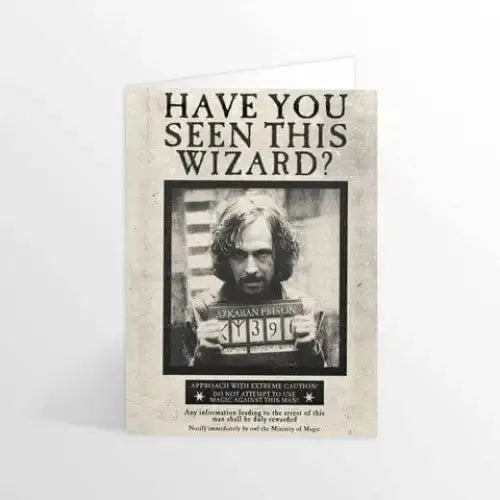 Carte + Enveloppe Minalima Sirius Black Lenticulaire Harry Potter