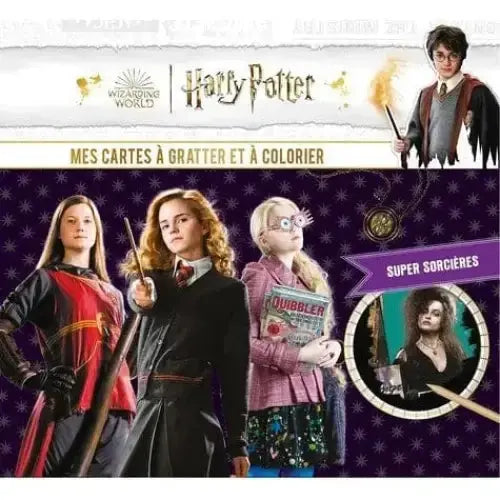 Cartes à gratter et colorier Super Sorcières Harry Potter