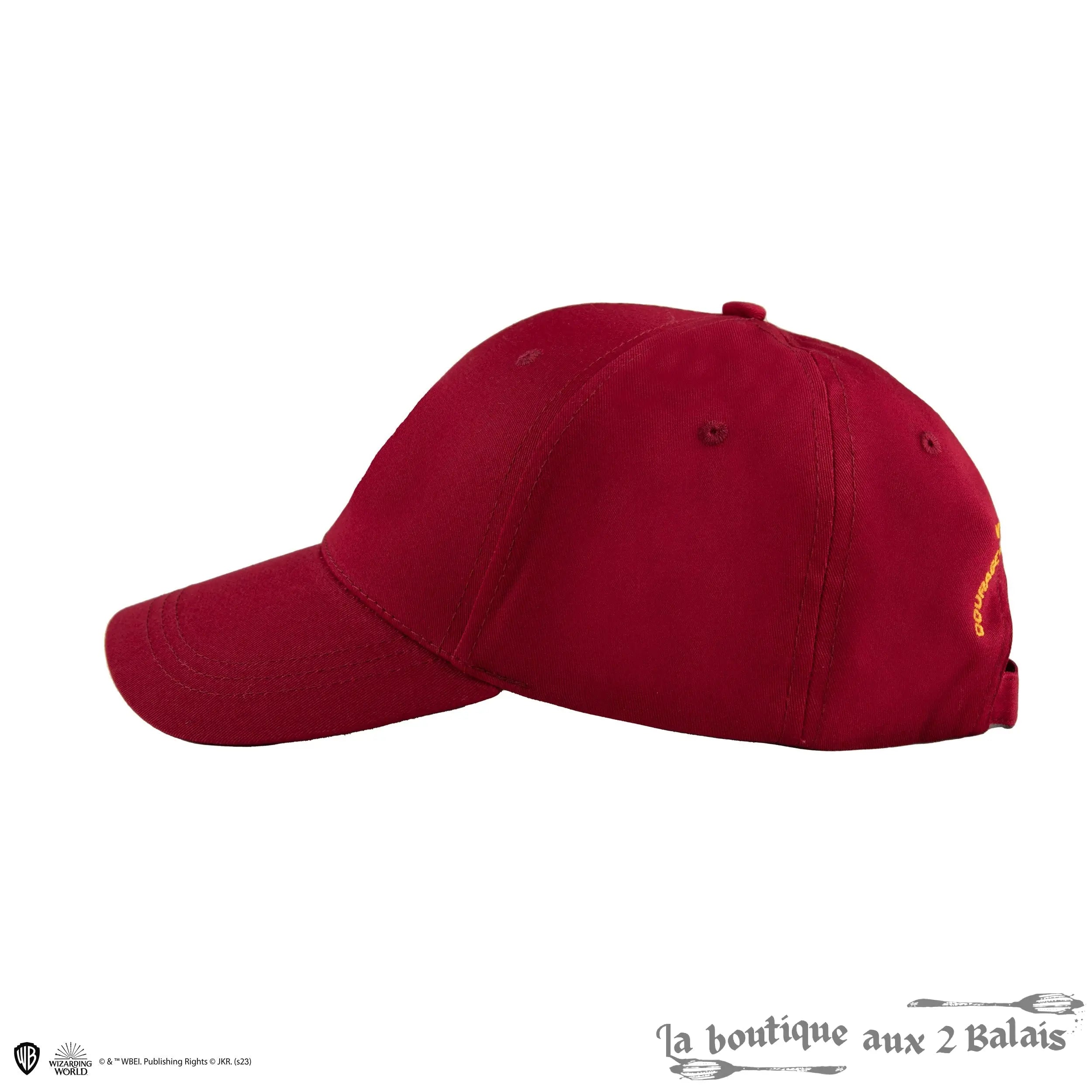 Casquette Gryffondor Harry Potter brodée, 100 % coton