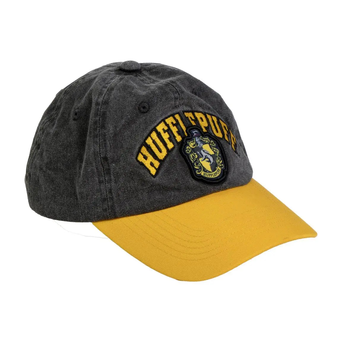 Casquette Poufsouffle noire 100 % coton Harry Potter