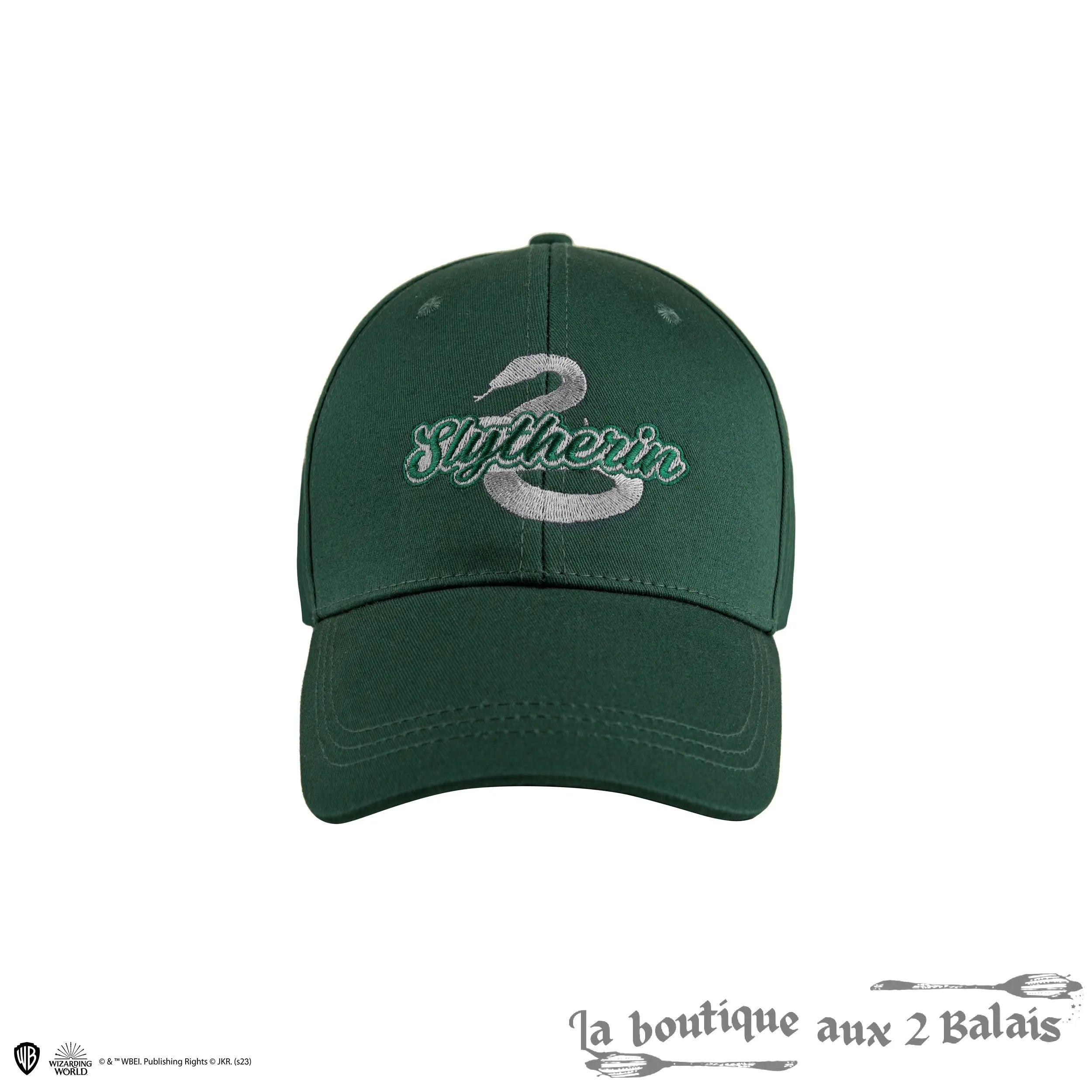 Casquette Serpentard Harry Potter brodée, 100 % coton