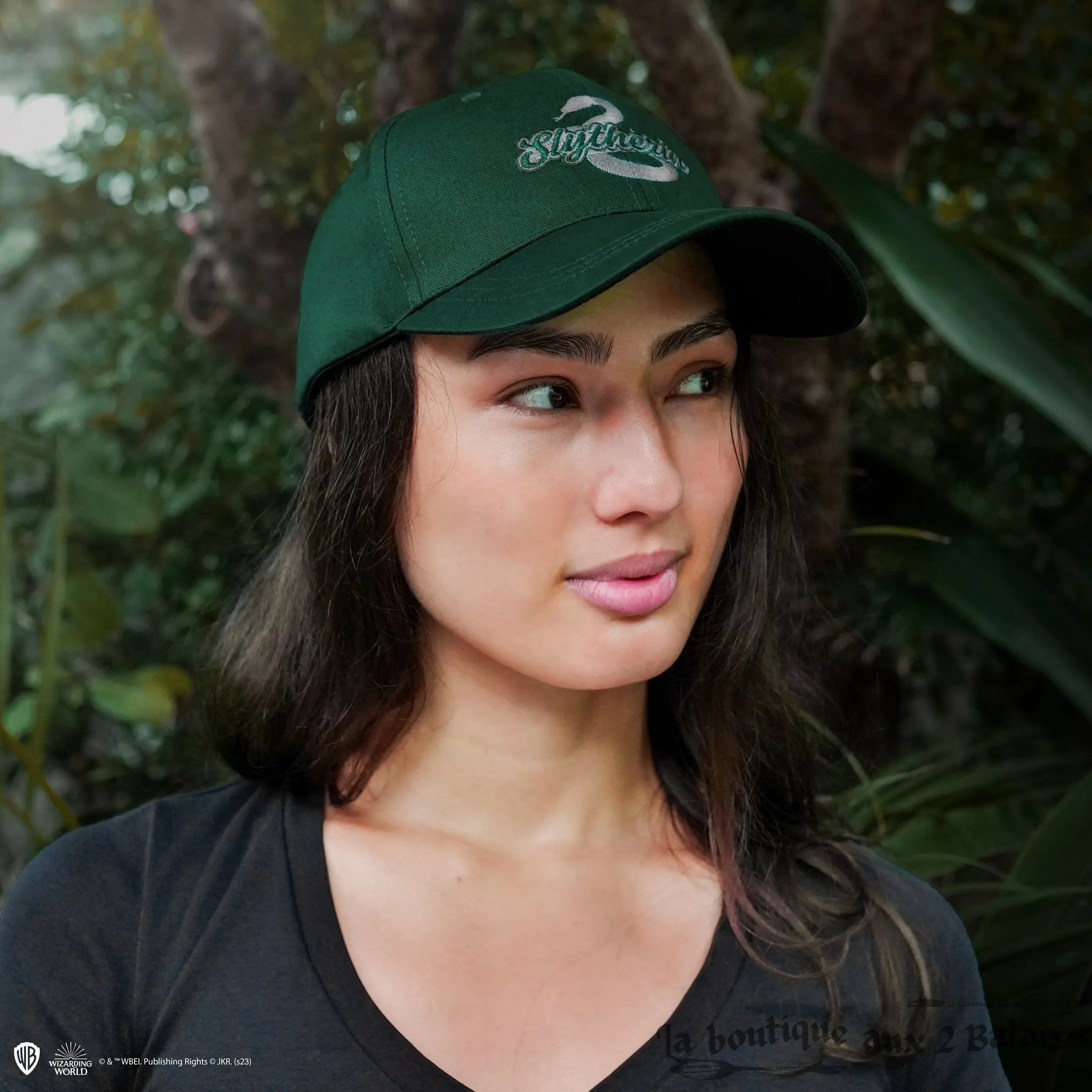 Casquette Serpentard Harry Potter brodée, 100 % coton
