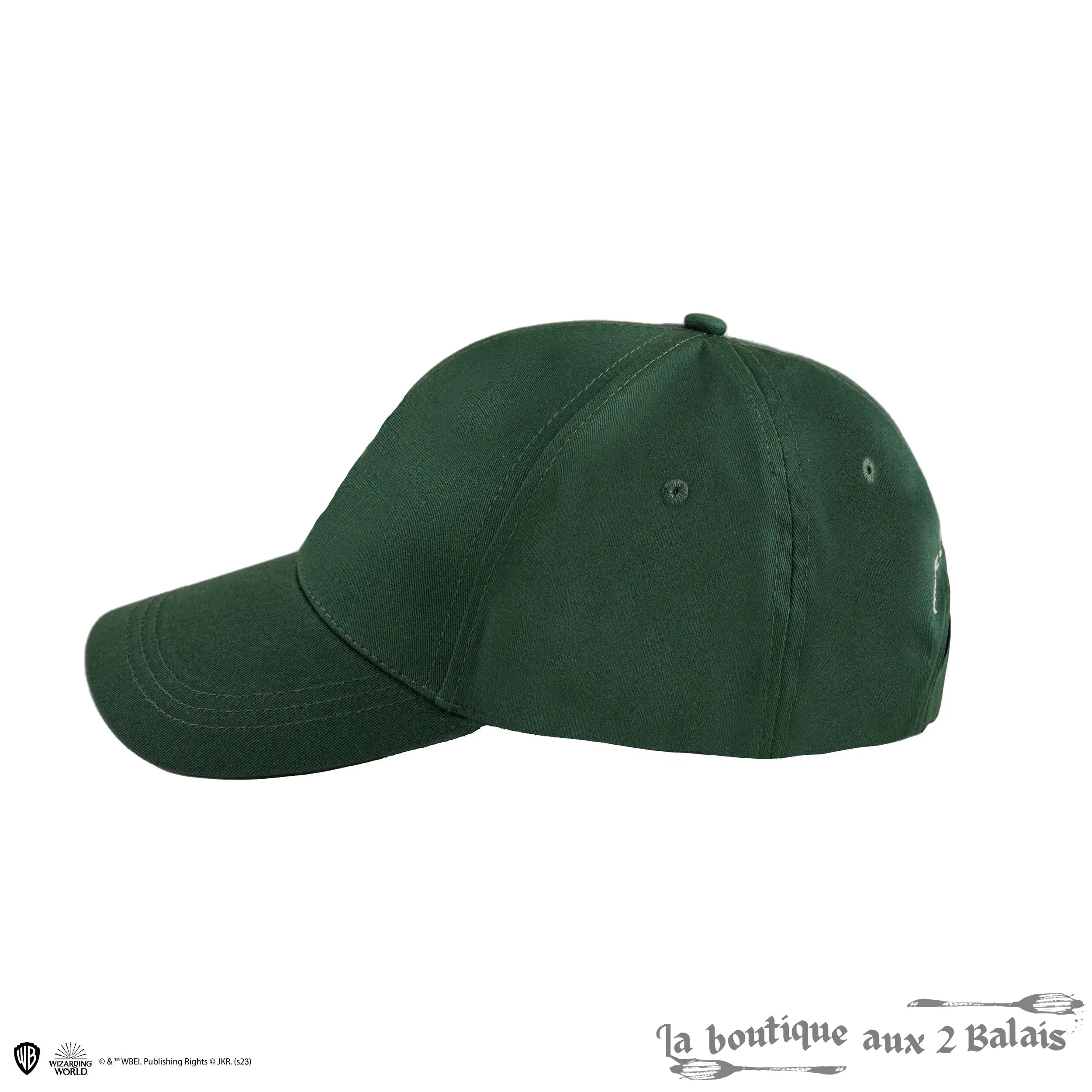 Casquette Serpentard Harry Potter brodée, 100 % coton