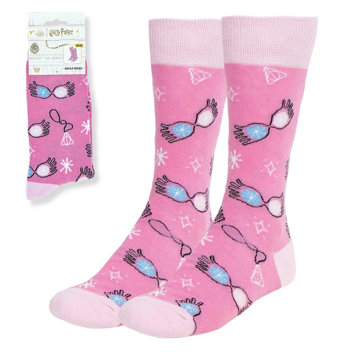 Chaussette Luna Lovegood Harry Potter Rose, Taille 36 à 43