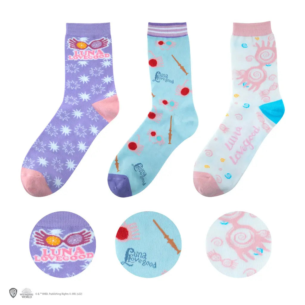 Chaussettes Luna Lovegood x3 Harry Potter, Taille 35 à 45