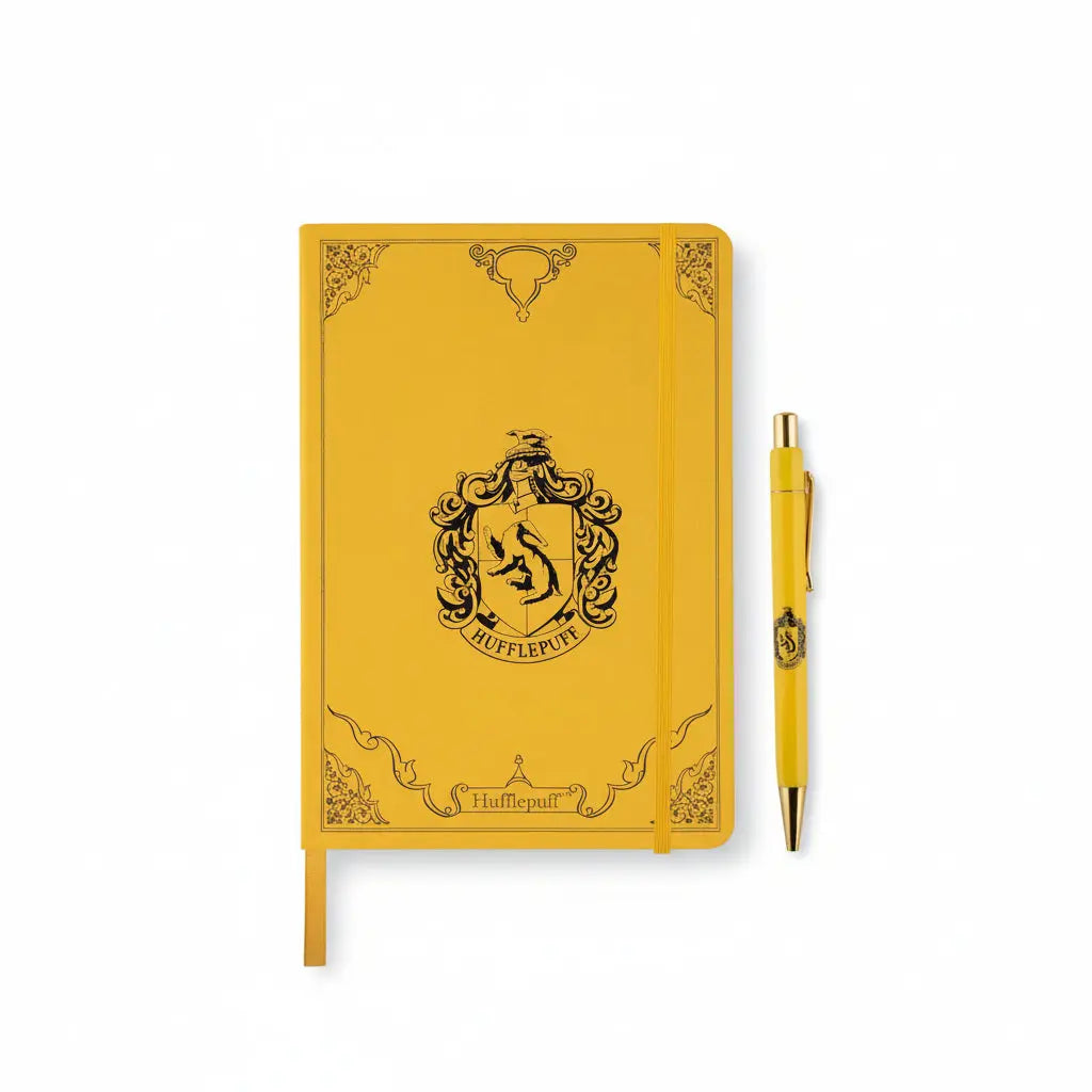 Coffret Deluxe Poufsouffle Harry Potter, Carnet A5 + Stylo