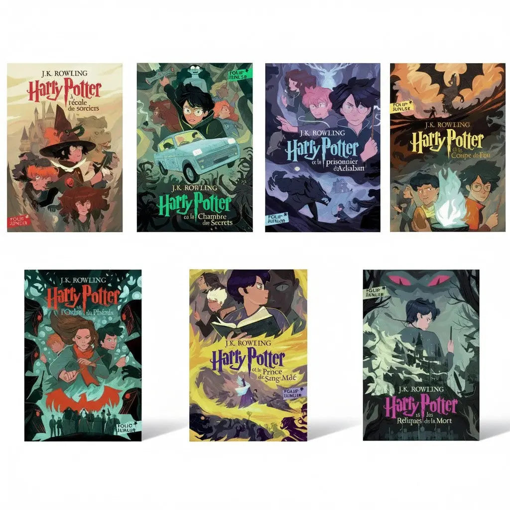 Coffret Harry Potter Intégral, 7 Tomes, Folio Junior