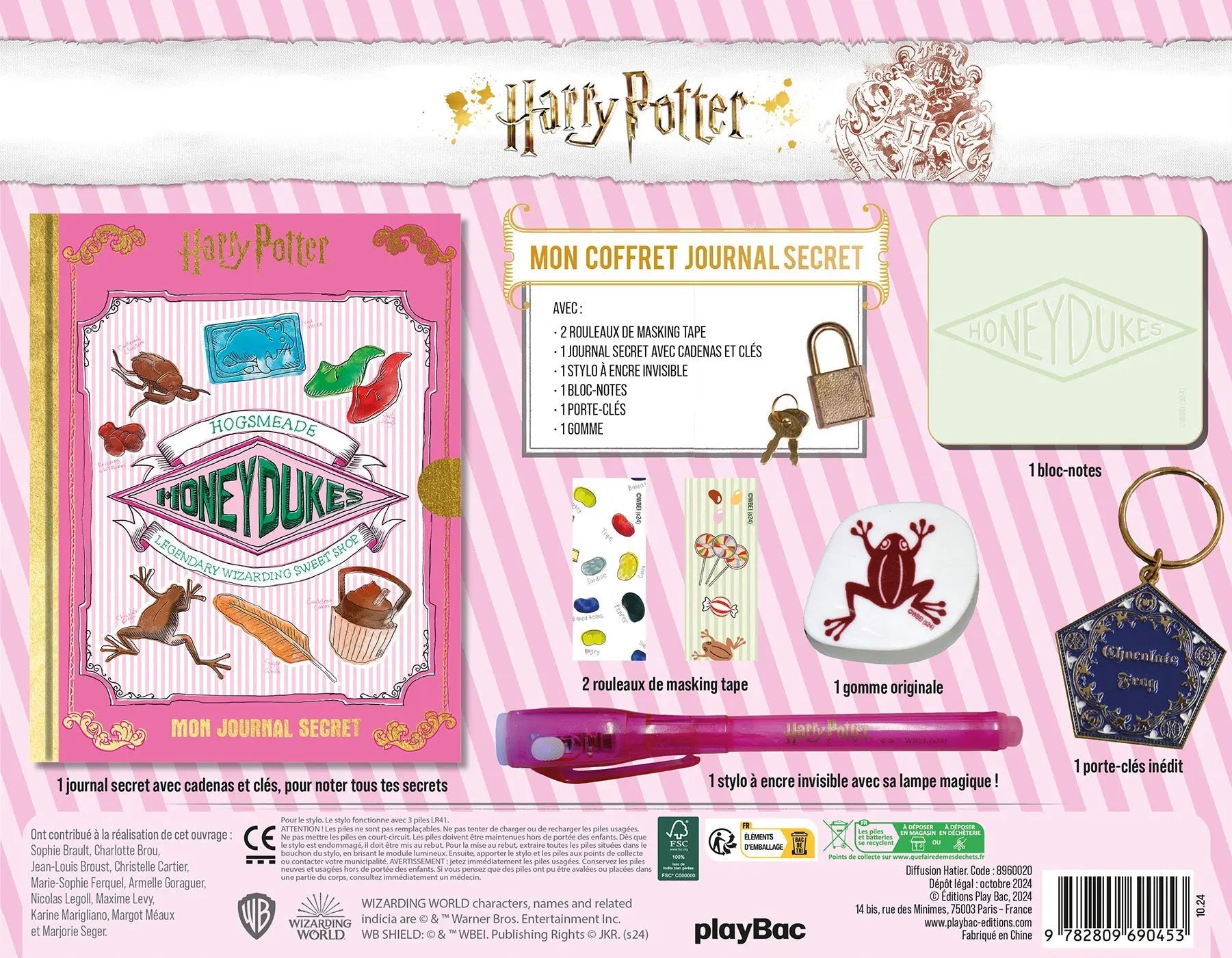 Coffret Journal Secret Harry Potter Honeydukes