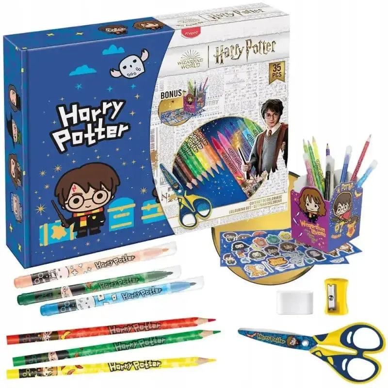 Coffret coloriage Harry Potter Kids, 12 feutres, crayons & stickers