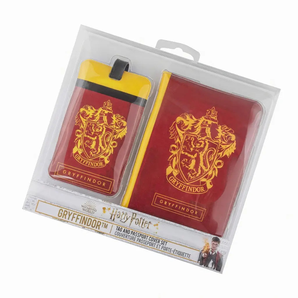 Couverture de Passeport et Étiquette Bagage Gryffondor Harry Potter