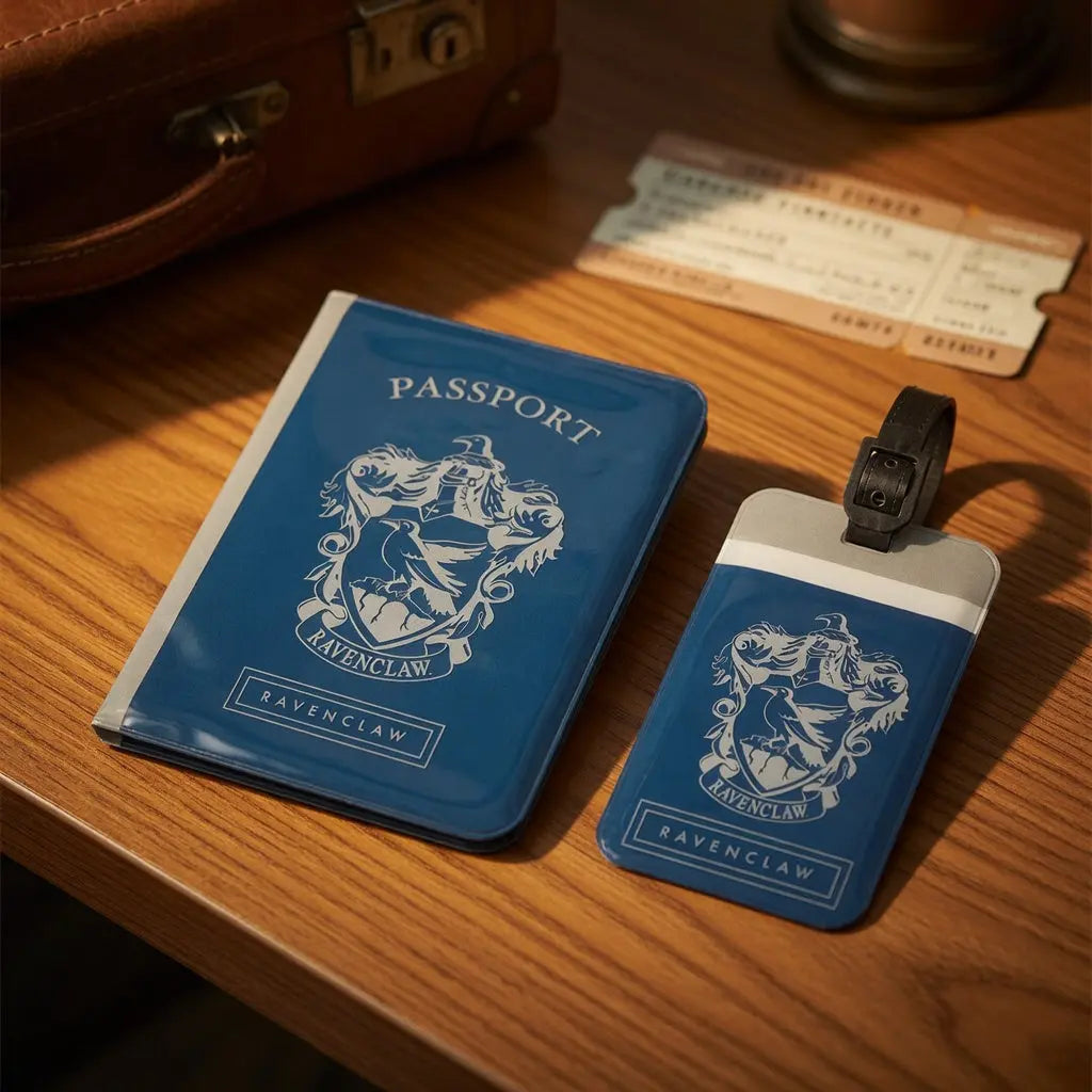 Couverture de Passeport et Étiquette Bagage Serdaigle Harry Potter
