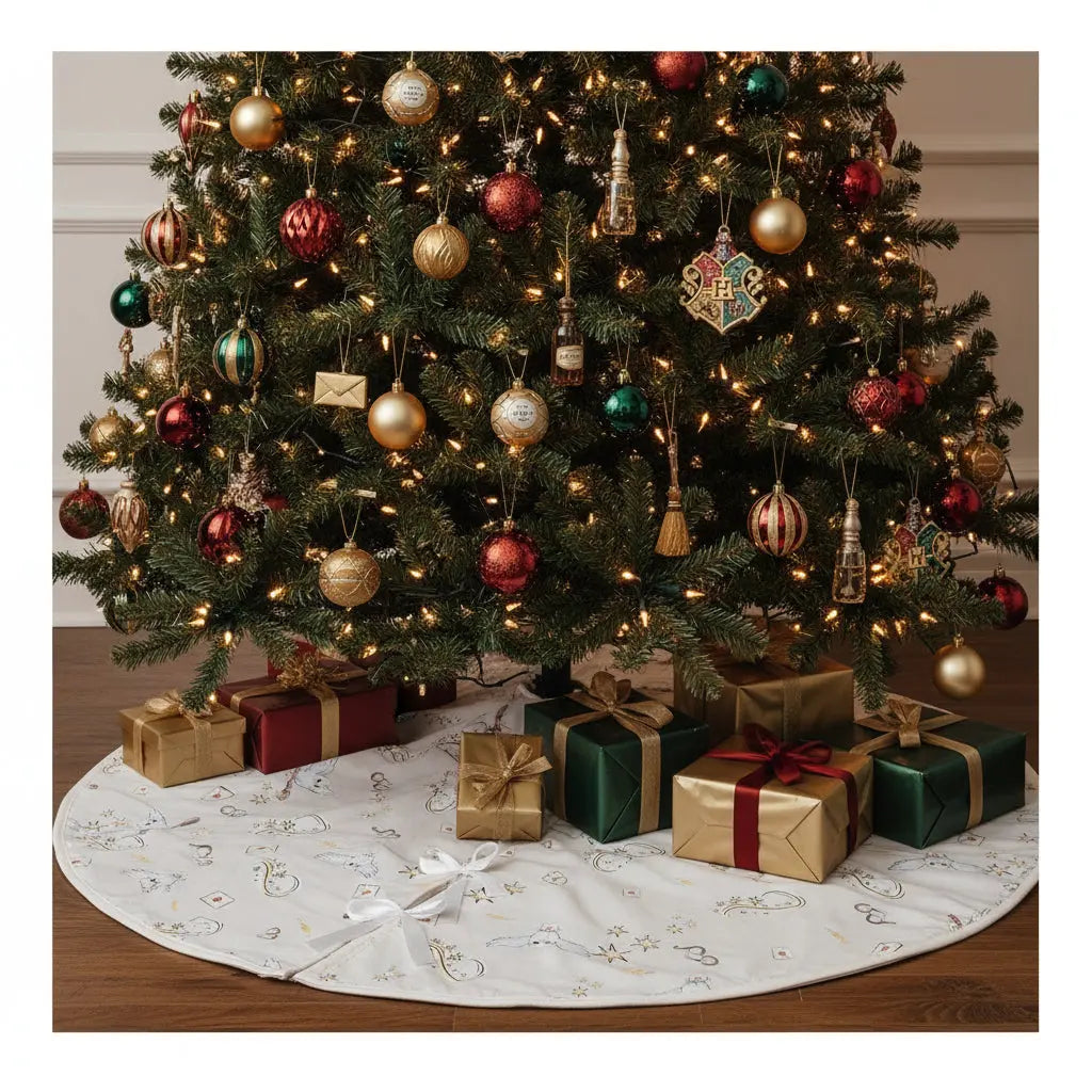 Couvre-pied de Sapin Harry Potter, Jupe de Noël Charms