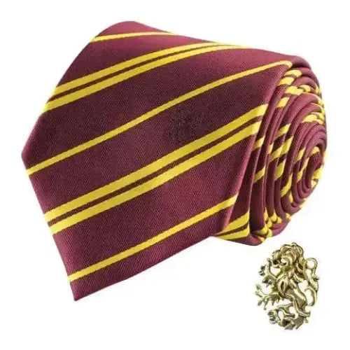 Cravate Deluxe Gryffondor avec pin's, Harry Potter
