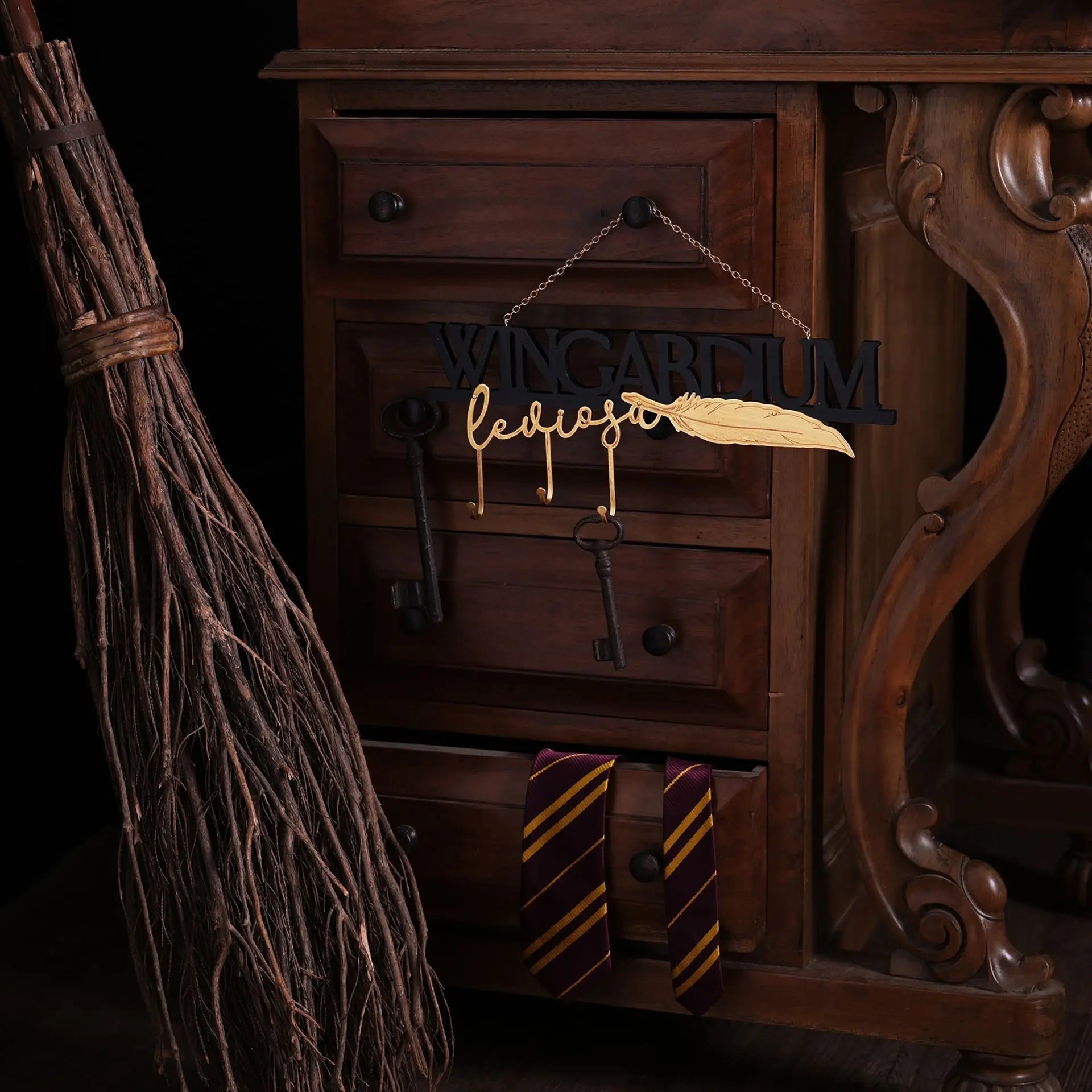 Crochets Porte-Clés Wingardium Leviosa, Harry Potter