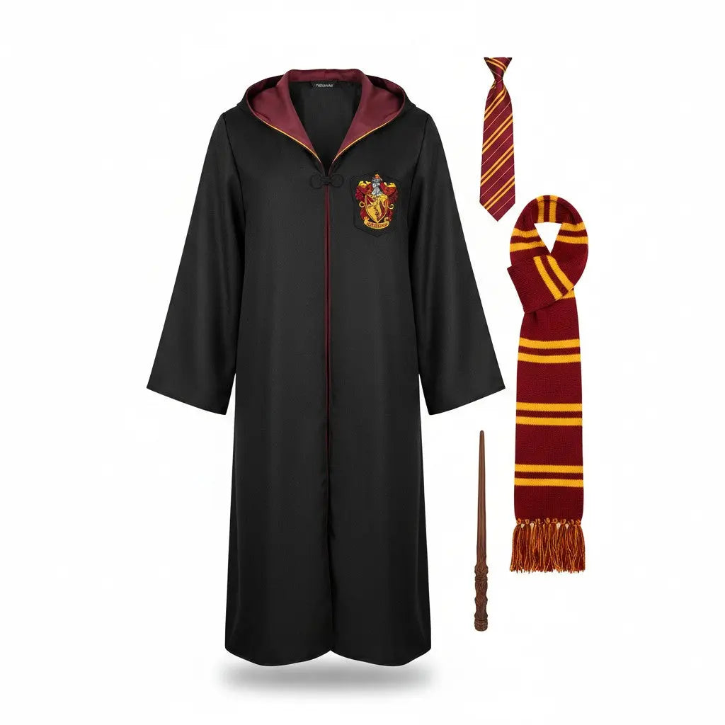 Déguisement Gryffondor Adulte - Robe Sorcier avec Accessoires Taille Unique Harry Potter