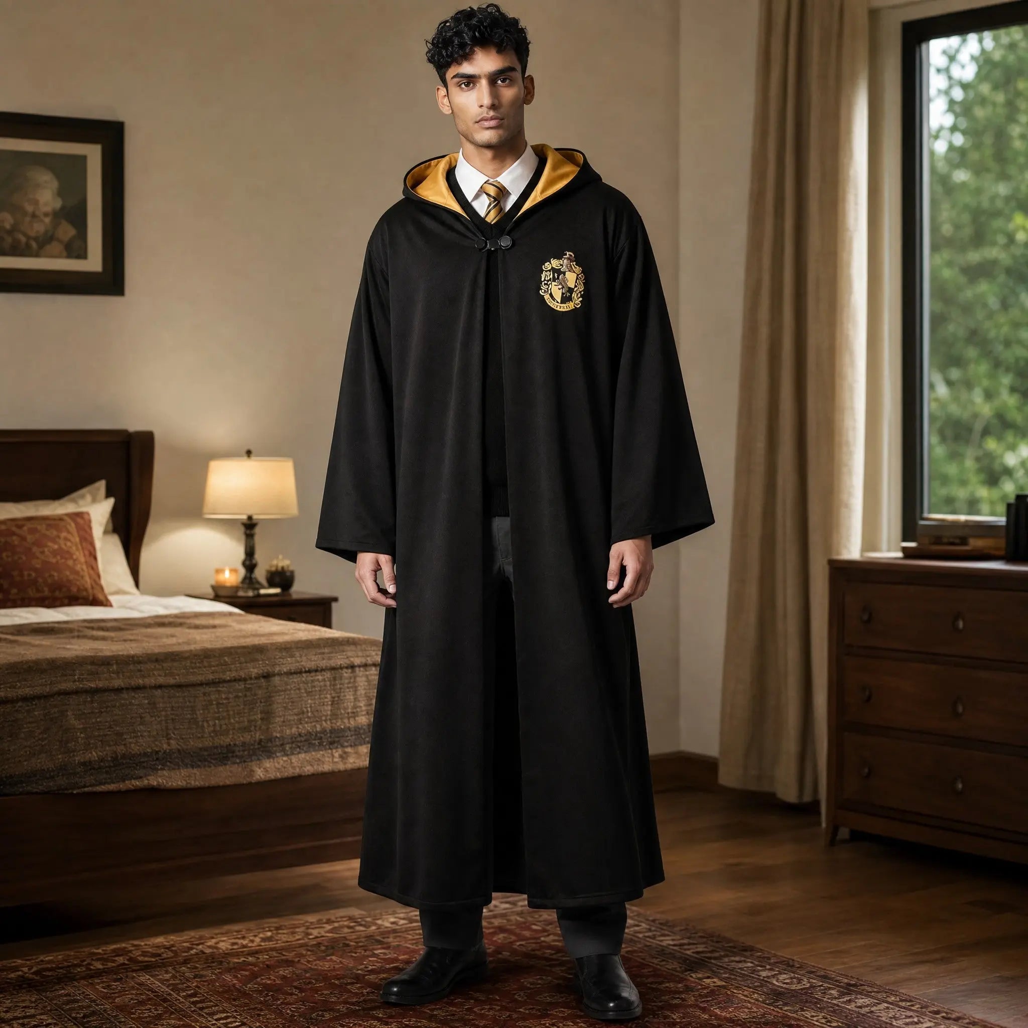 Déguisement Poufsouffle Adulte - Robe Sorcier Taille Unique Harry Potter