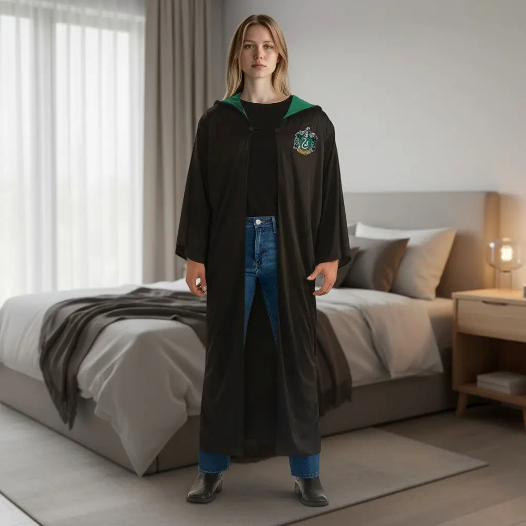 Déguisement Serpentard Adulte - Robe Sorcier Taille Unique Harry Potter
