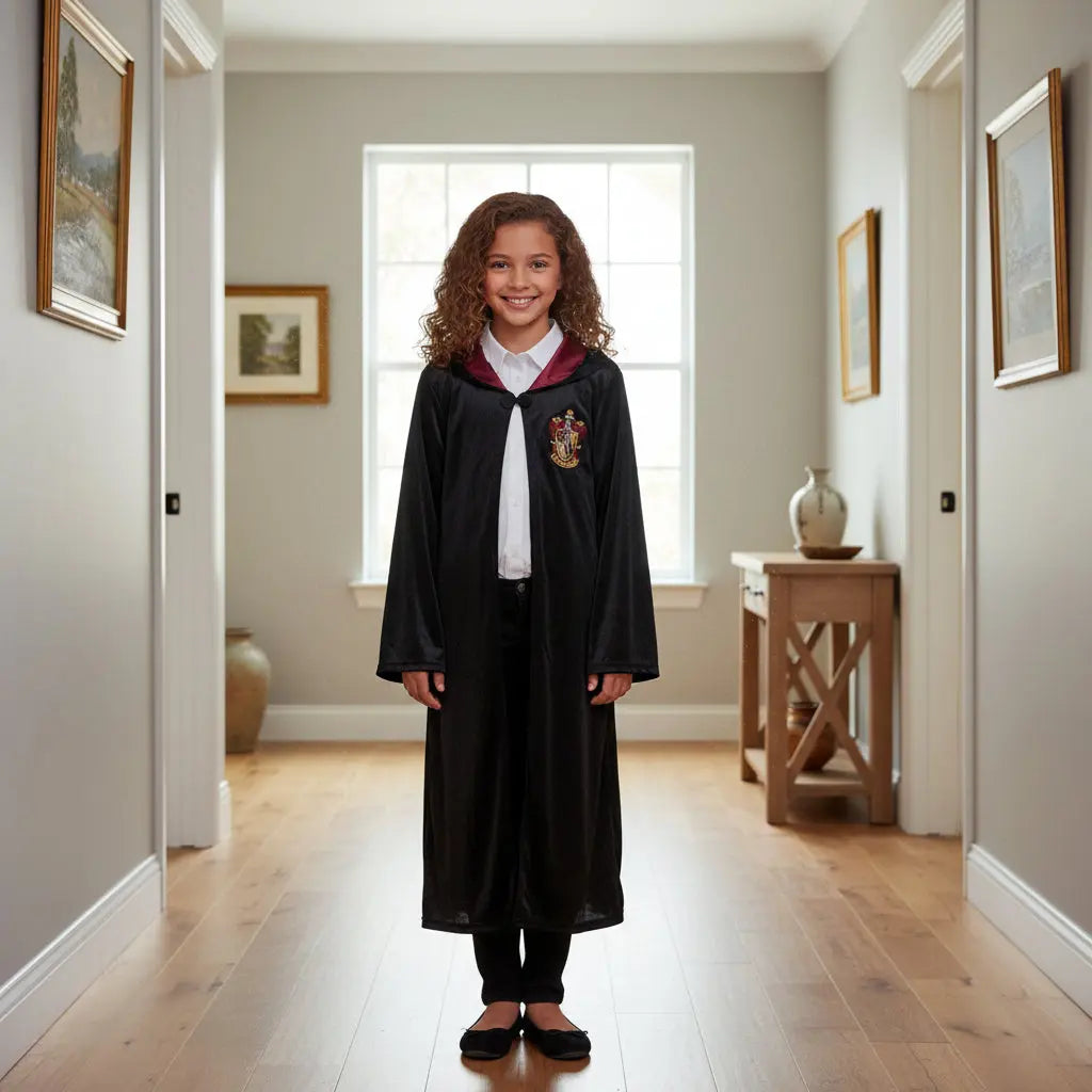 Déguisement Gryffondor Velours Enfant - Robe Premium 9-16 ans Harry Potter