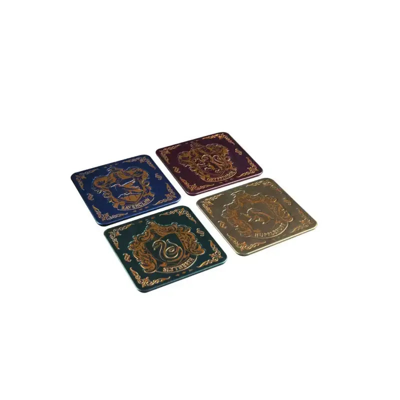 Dessous de Verre Harry Potter en Métal, Set de 4 Poudlard