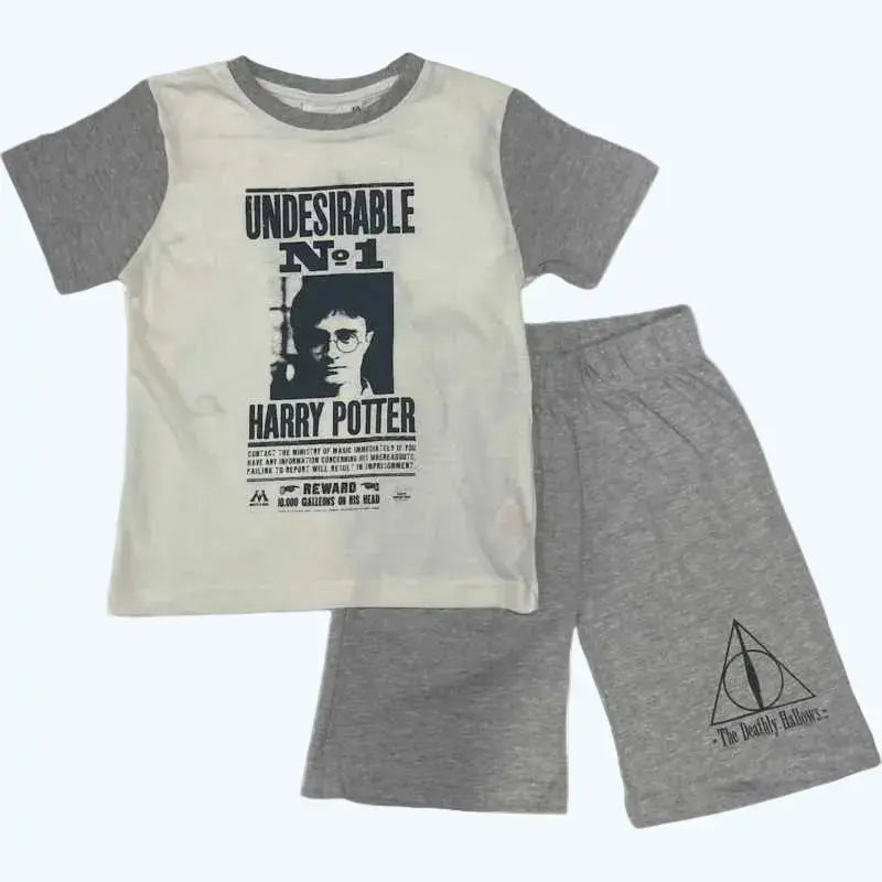 Ensemble Harry Potter Enfant : T-shirt & Short 100% Coton