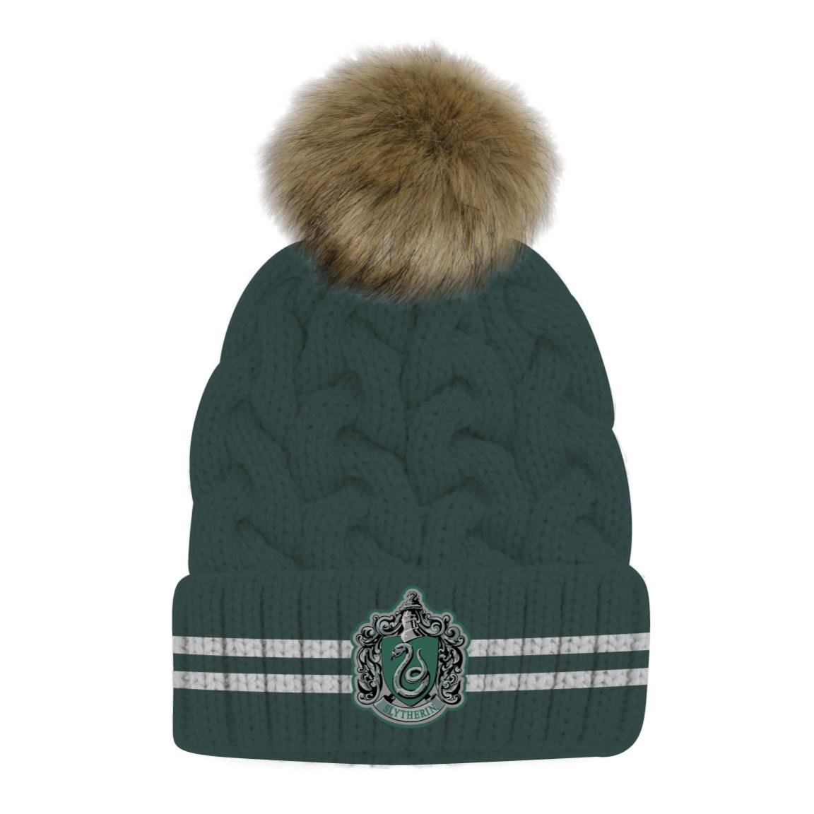 Bonnet Harry Potter Serpentard vert à pompon