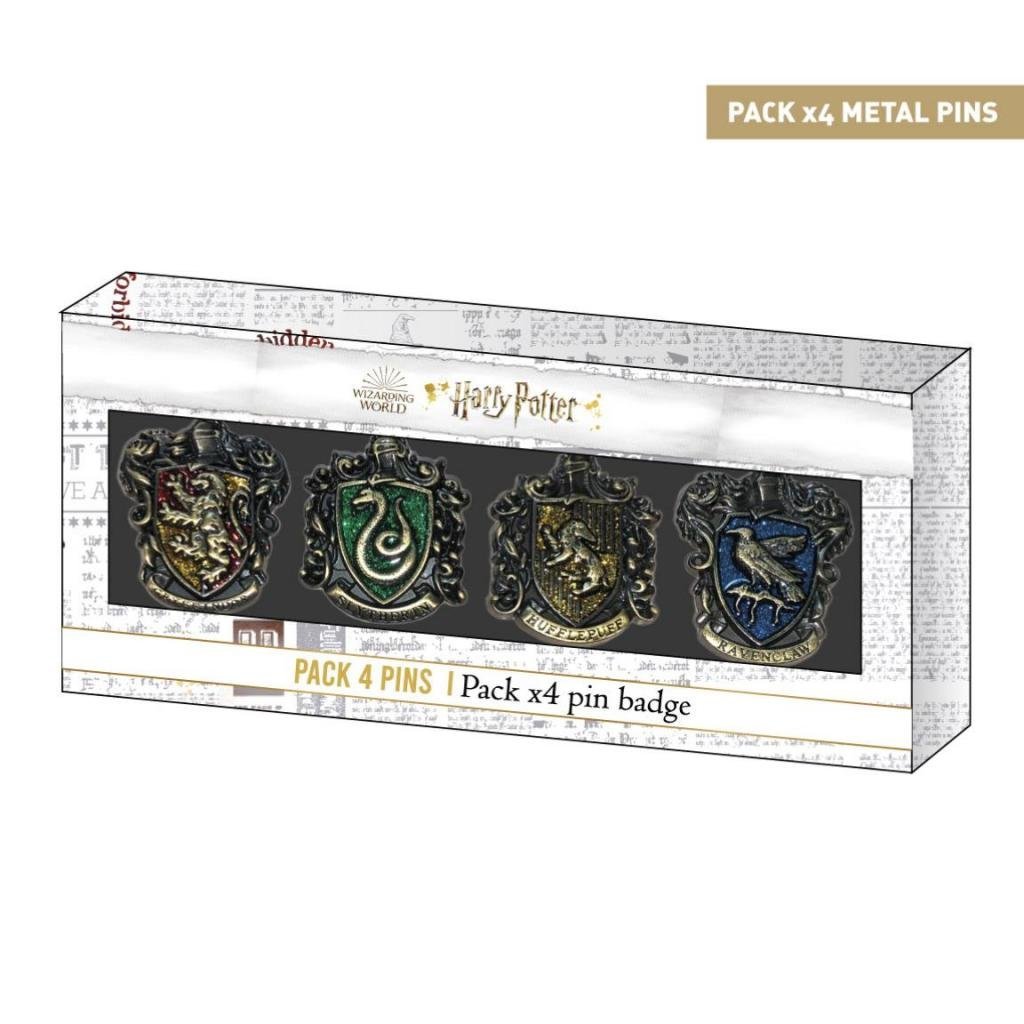 Harry Potter - Pack 4 pin's en métal des 4 maisons