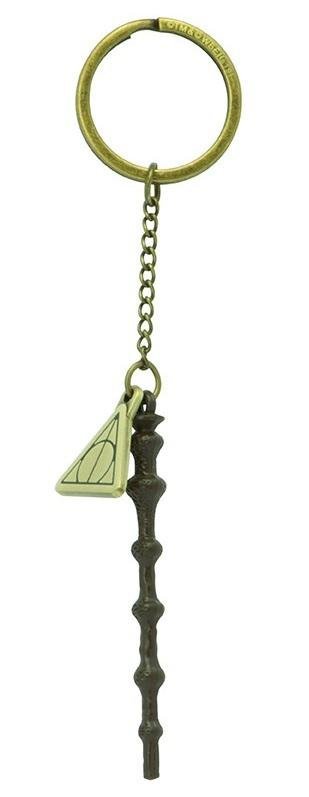 Porte-clés Harry Potter en métal 3D, Baguette de Sureau